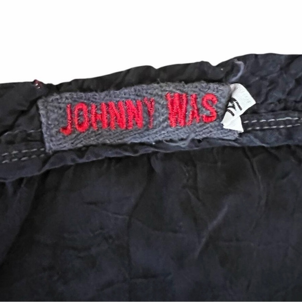Johnny Was Women’s Sonrisa Black Embroidered 3/4 Sleeve Tunic Top Size Medium - Picture 3 of 4